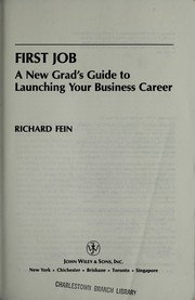 Cover of: Firstjob: a new grad's guide to launching your business career