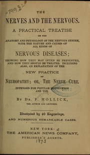 Cover of: The nerves and the nervous by Frederick Hollick