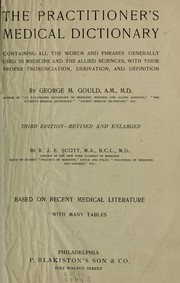 Cover of: The practitioner's medical dictionary