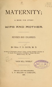 Cover of: Maternity by Saur, Prudence B. Mrs