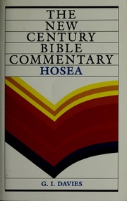 Cover of: Hosea by Graham I. Davies
