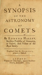 Cover of: A synopsis of the astronomy of comets