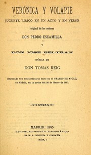 Cover of: Verónica y Volapié: juguete lírico en un acto y en verso