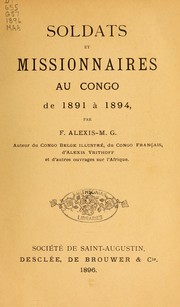Cover of: Soldats et missionnaires au Congo de 1891 à 1894