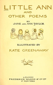 Cover of: Little Ann, and other poems