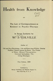 Cover of: Health from knowledge by W. J. Colville