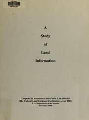 Cover of: A Study of land information