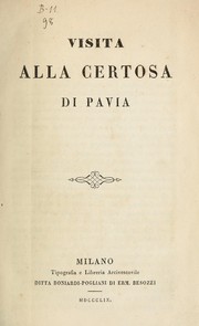 Cover of: Visita alla Certosa di Pavia by Francesco Pirovano