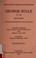 Cover of: George Soule of the Mayflower and his descendants for four generations