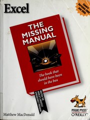 Cover of: Excel: the missing manual