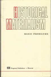 Cover of: Historical materialism: basic problems