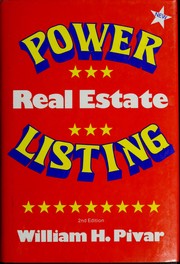 Cover of: Power real estate listing