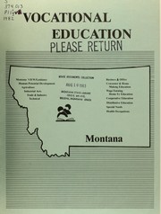 Cover of: [Guidelines for vocational education programs in Montana]