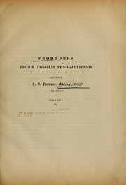 Cover of: Prodromus florae fossilis Senogalliensis by Abramo Bartolomeo Massalongo
