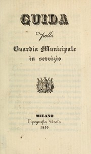 Cover of: Guida pella guardia municipale in servizio