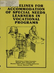 Cover of: Guidelines for accomodation of special needs students in vocational programs