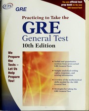 Cover of: GRE, practicing to take the general test. by 