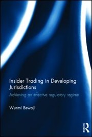 Insider trading in developing jurisdictions by Wunmi Bewaji