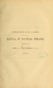 Manual of nautical phrases by Lucien F. Prud'homme