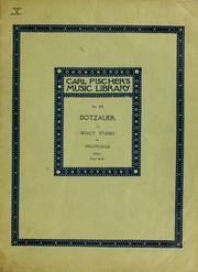 Cover of: 113 selected studies for violoncello