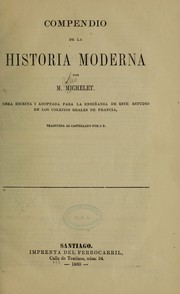 Cover of: Compendio de la historia moderna