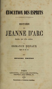 Cover of: Évocation des esprits by Ermance Dufaux de la Jonchère