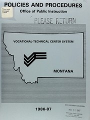 Cover of: Policies and procedures manual for Montana's five postsecondary vocational-technical centers