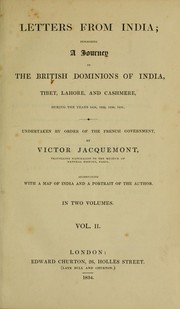 Cover of: Letters from India | Victor Jacquemont
