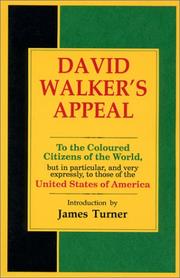 Cover of: David Walker's Appeal by David Harry Walker