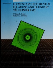 Cover of: Elementary differential equations and boundary value problems by William E. Boyce