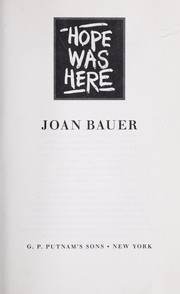 Hope Was Here by Joan Bauer