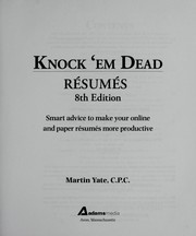 Cover of: Knock 'em dead résumés by Martin John Yate, Martin John Yate