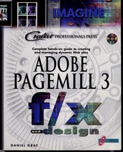 Cover of: Adobe pagemill f/x and design.