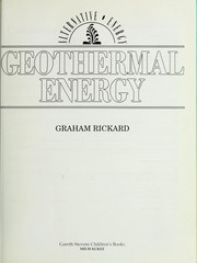 Cover of: Geothermal energy