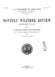 Cover of: An aerological survey of the United States