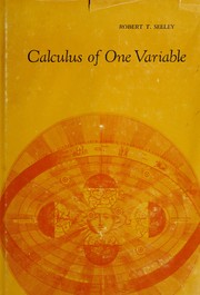 Cover of: Calculus of one variable