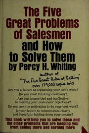 Cover of: The five great problems of salesmen and how to solve them