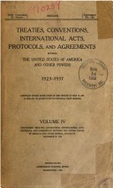Cover of: Treaties, conventions, international acts, protocols, and agreements between the United States of America and other powers ... by United States
