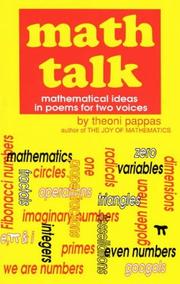 Cover of: Math talk: mathematical ideas in poems for two voices