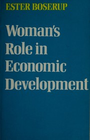 Cover of: Woman's role in economic development.