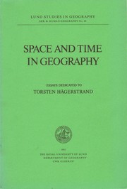 Cover of: Space and time in geography | 