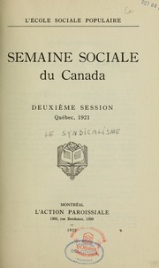 Cover of: [Le syndicalimsme. Compte rendu des cours et conférences]