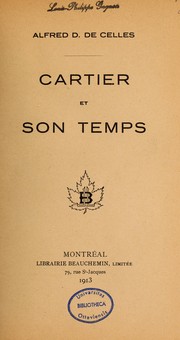 Cover of: Cartier et son temps by Alfred Duclos DeCelles