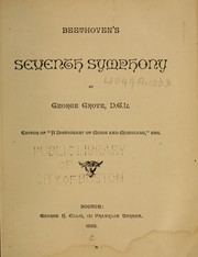 Cover of: Beethoven's seventh symphony