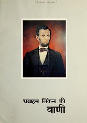 Cover of: Abrāhama Liṅkana kī vāṇī by Abraham Lincoln