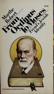 Cover of: From Oedipus to Moses: Freud's Jewish identity