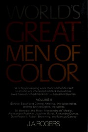 Cover of: World's great men of color.
