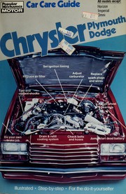 Cover of: Chrysler car care guide