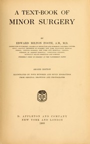 Cover of: A text-book of minor surgery