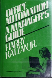 Cover of: Office automation by Harry Katzan